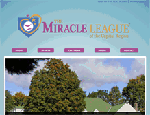 Tablet Screenshot of capitalregionmiracleleague.org